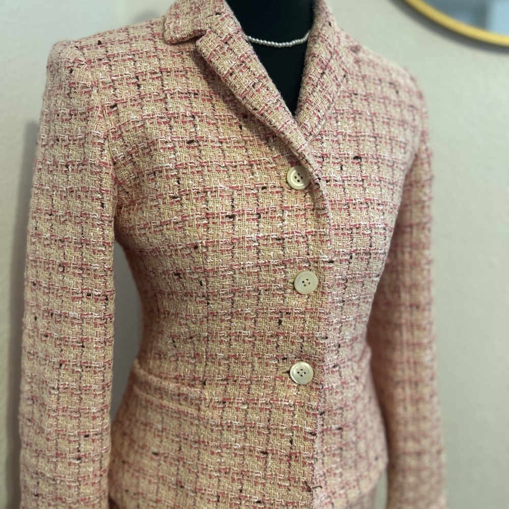 Women's Pink Tweed Jacket